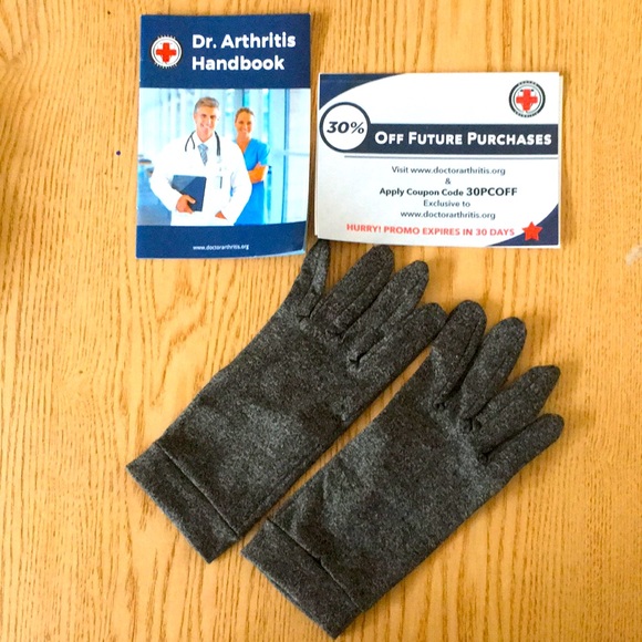 New Women’s Arthritis Compression Gloves Book Medium - Picture 1 of 6